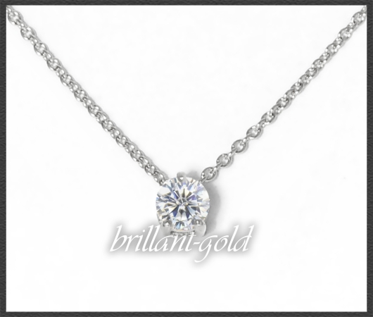 Brillant 585 Gold Collier; 0,35ct, mit DGI Zertifikat